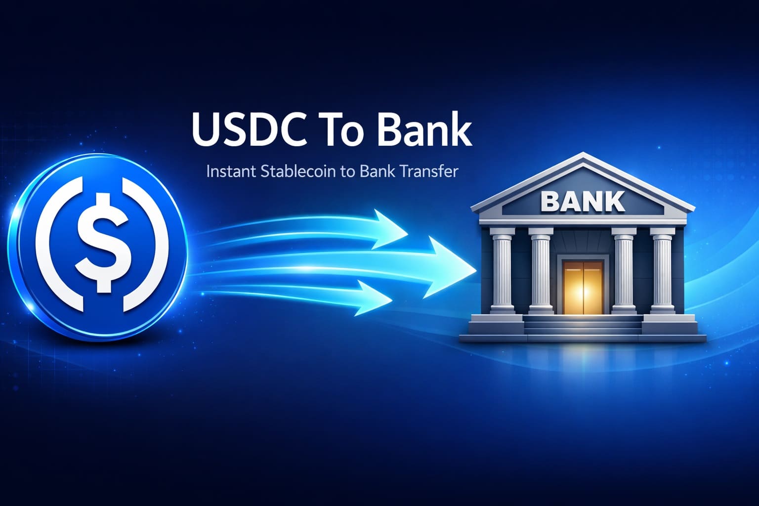 Send USDC to bank accounts worldwide - Sell USDC Privately